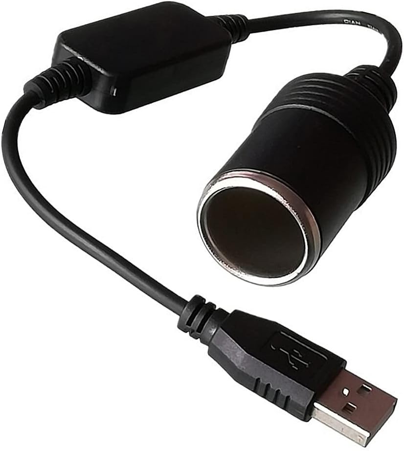 Haruida Cigarette Lighter Adapter USB Port to 12V Car Cigarette Lighter