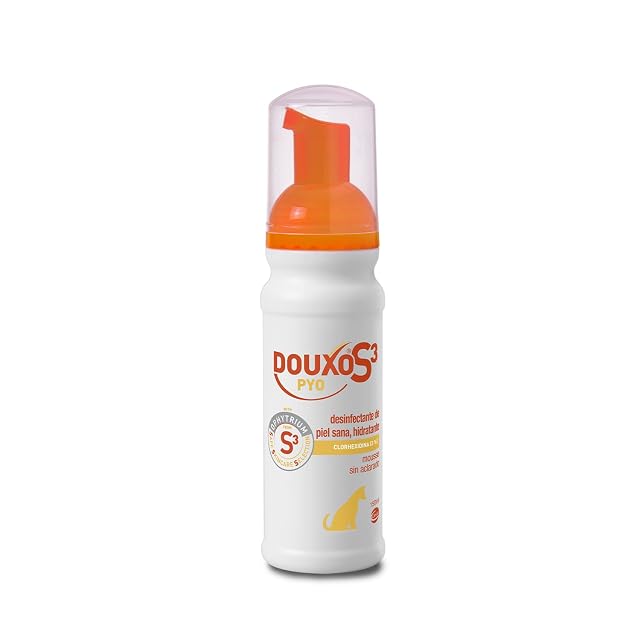 DOUXO S3 Pyo Mousse para Perros - Higiene - Desinfectante de piel sana - Hidratante - 150ml