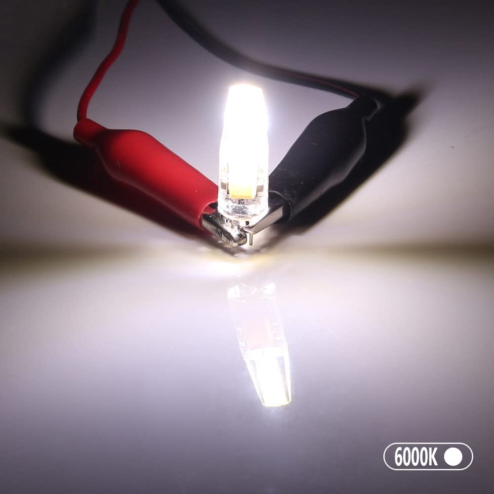 LED-Birnen G4 Bi-Pin-Sockel, 3 W-260 lm (30 W Halogen-Äquivalent), 360 ° Abstrahlwinkel, kein Flimmern, AC DC 12 V Niederspannung, dimmbare G4-Glühlampen (10er-Pack)