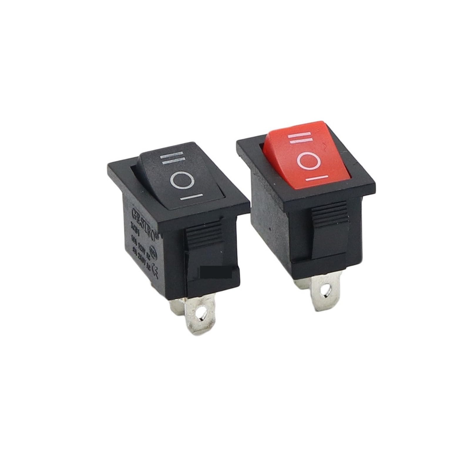 1PCS KCD1 Red/Black switch ON-OFF ON-OFF 2/3 Position 2 Pins /3Pins Rocker Switch AC 6A/250V10A/125V(Black On-Off 3 Pin)