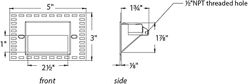 Miniatura 2 de WAC Iluminación de paisaje, LEDme 120V LED Horizontal Invisible Trim Paso y Luz de pared 2700K cálido LED incorporado en blanco