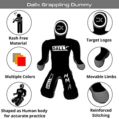 Mma Grappling Submission Sitting Dummy For Wrestling Judo Karate Bjj Jiu Jitsu Punching Dummies Mixed Martial Arts Police Training Self Defense – Unfilled (Blackgray, 4Ft) #TOP1