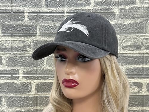 Image of Fishing Baseball Cap for Men Women, Adjustable Embroidered Fish Hat | Fishing Gear, Outdoor Adventure Design, Precision Embroidery Craft, One Size Adjustable Fit