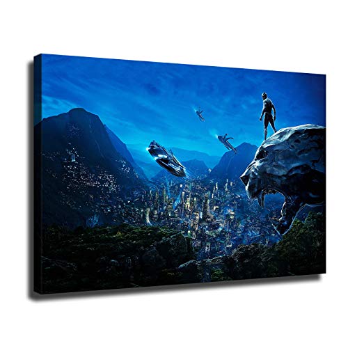 Chadwick Boseman Poster Black Panther Ready to Dispatch Modern Room Decor Art HD Canvas Wall Paintings (16x24inch,No Framed)