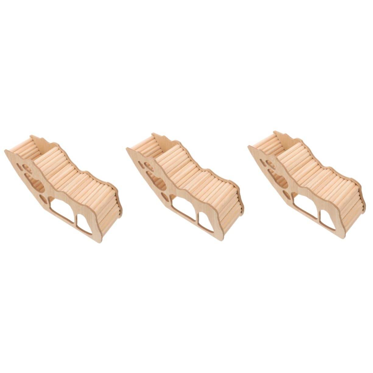 Yardwe 3 Casette in Legno Per Criceti Porcellini Dindia Nascondigli in Legno Per Piccoli Animali