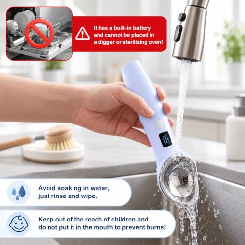 Heated Ice Cream Scoop Rechargeable, 3 Heat Settings, Electric Scooper - image 6