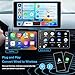 3 in 1 Wireless Carplay Adapter with YouTube and More, 2025 Carplay Ai Box to Miracast Plug and Play, Android Auto Wireless Adapter for OEM Wired CarPlay Cars from 2016