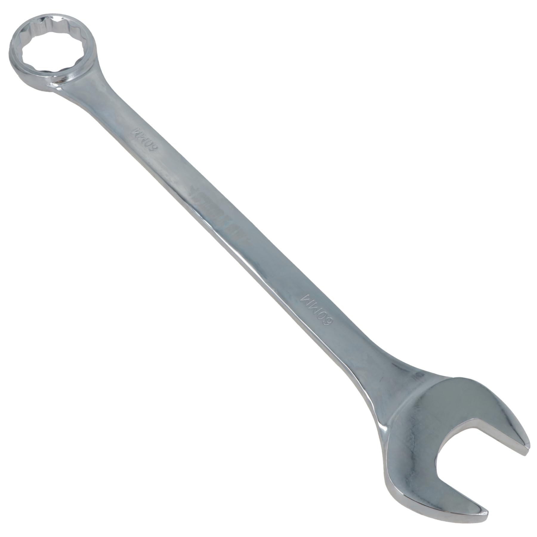 B&Q -  60mm Metric Jumbo Combination Spanner Wrench Ring And Open Ended Hgv