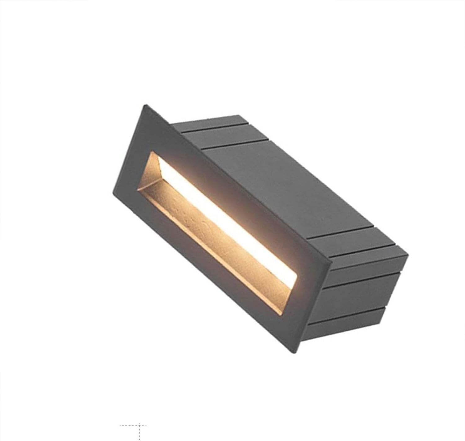 DARZYS Buried Light, LED Underground Lamp, Frosted Lamp Warm Light Outdoor Decorations, IP54 Waterproof Wall Corner Light,Used for Stairs Patio Deck(90x50mm)