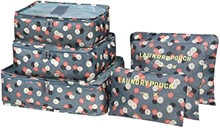 Vicloon Travel Organiser Packing Bags,6 PCS Travel Packing Cubes Set for Clothes Travel Luggage Organizers Storage BagsDaisy