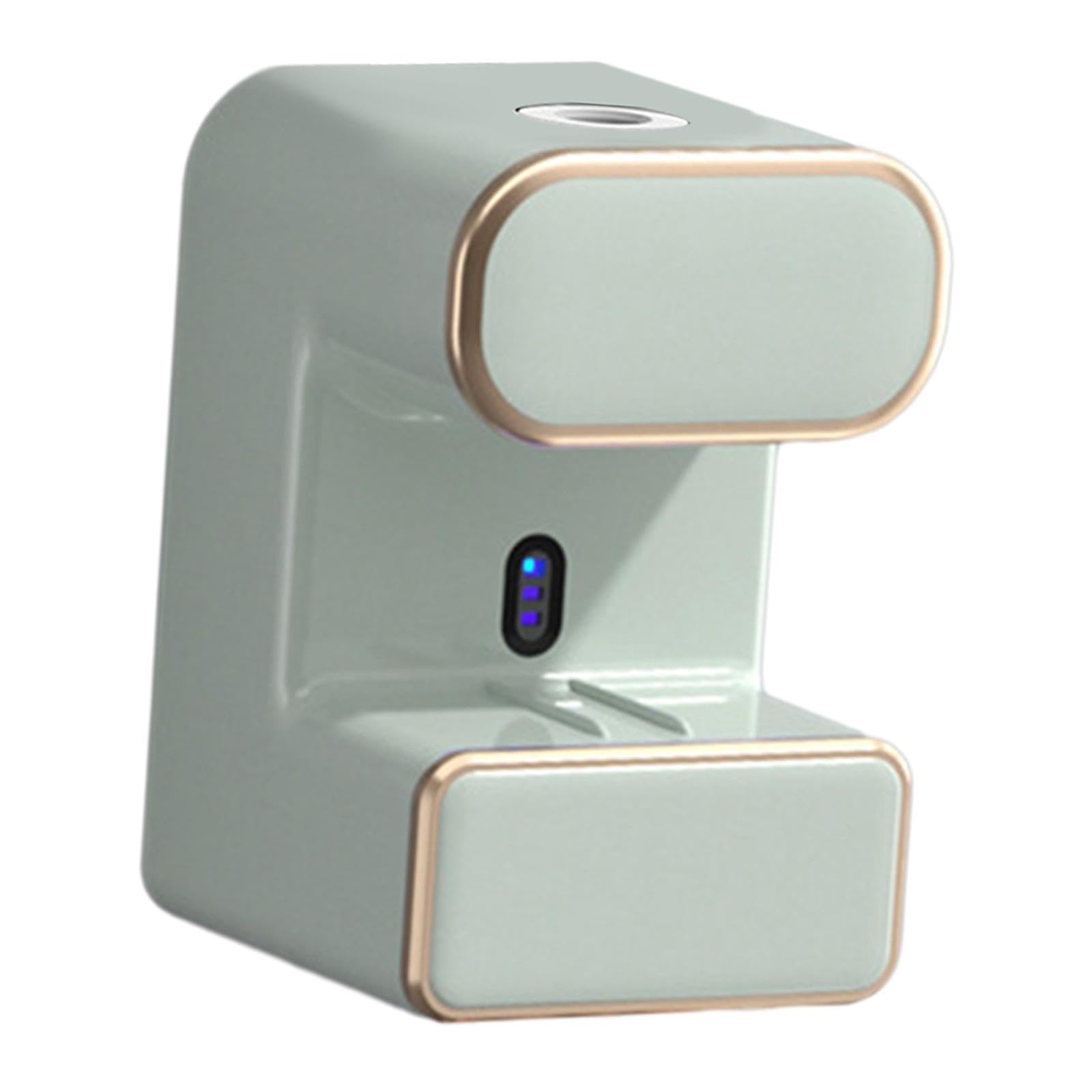 Dispensador Automático de Pasta de Dientes, Soporte para Cepillos de Dientes, Dispensador de Pasta de Dientes de Pared, Accesorio de Baño con, Verde con luz, Individual