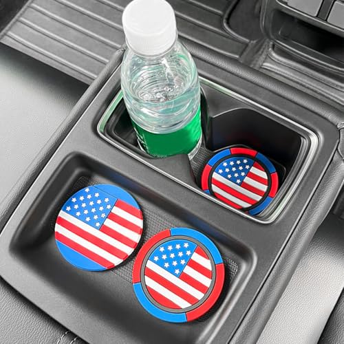 Set 2 Posavasos para Auto con Bandera Americana miniatura 5