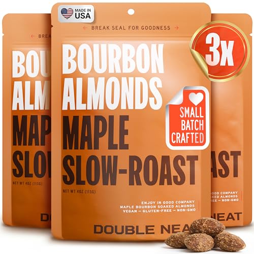 Double Neat Maple Bourbon Almonds – Healthy Bourbon Snacks for Me...