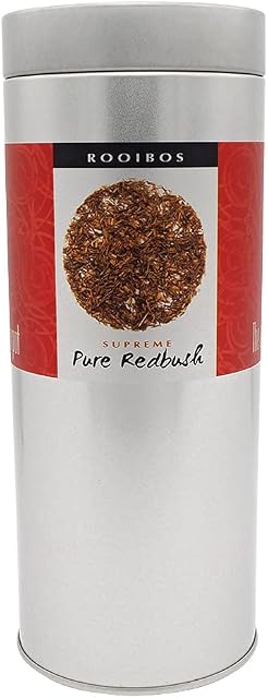 The Exotic Teapot - Supreme Pure Redbush , 150g Tin, Loose Leaf Rooibos Red Tea, Caffeine Free