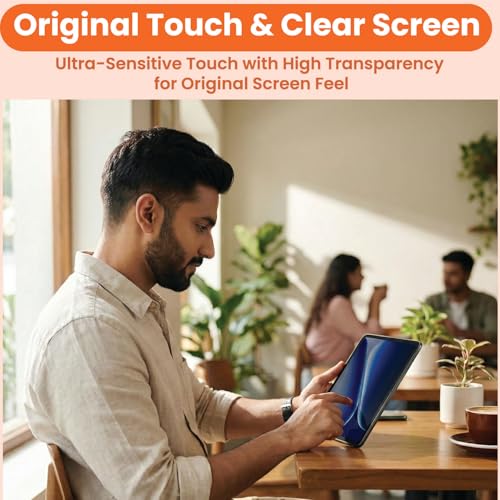 Image of Tough Lee Tempered Glass Screen Guard Protector for Oppo Pad 5 (12.1 Inch) Tablet (Anti Scratch, FingerPrint, SmudgeProof) (with Easy Installation Kit) (Pack of 1)