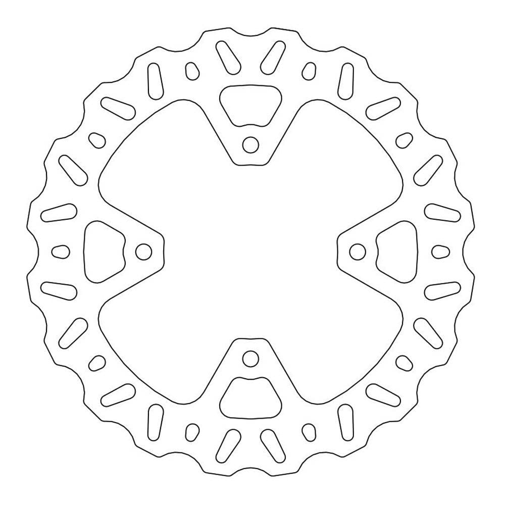 Moto Master Disco Freno Moto Moto Nitro Posteriore In Acciaio Inossidabile - Spessore 4 Mm - 4