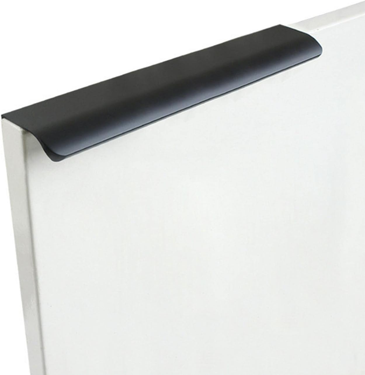 JIANWEI 10PCS Mount Finger Edge Pull Handles, Aluminum Alloy Hidde n