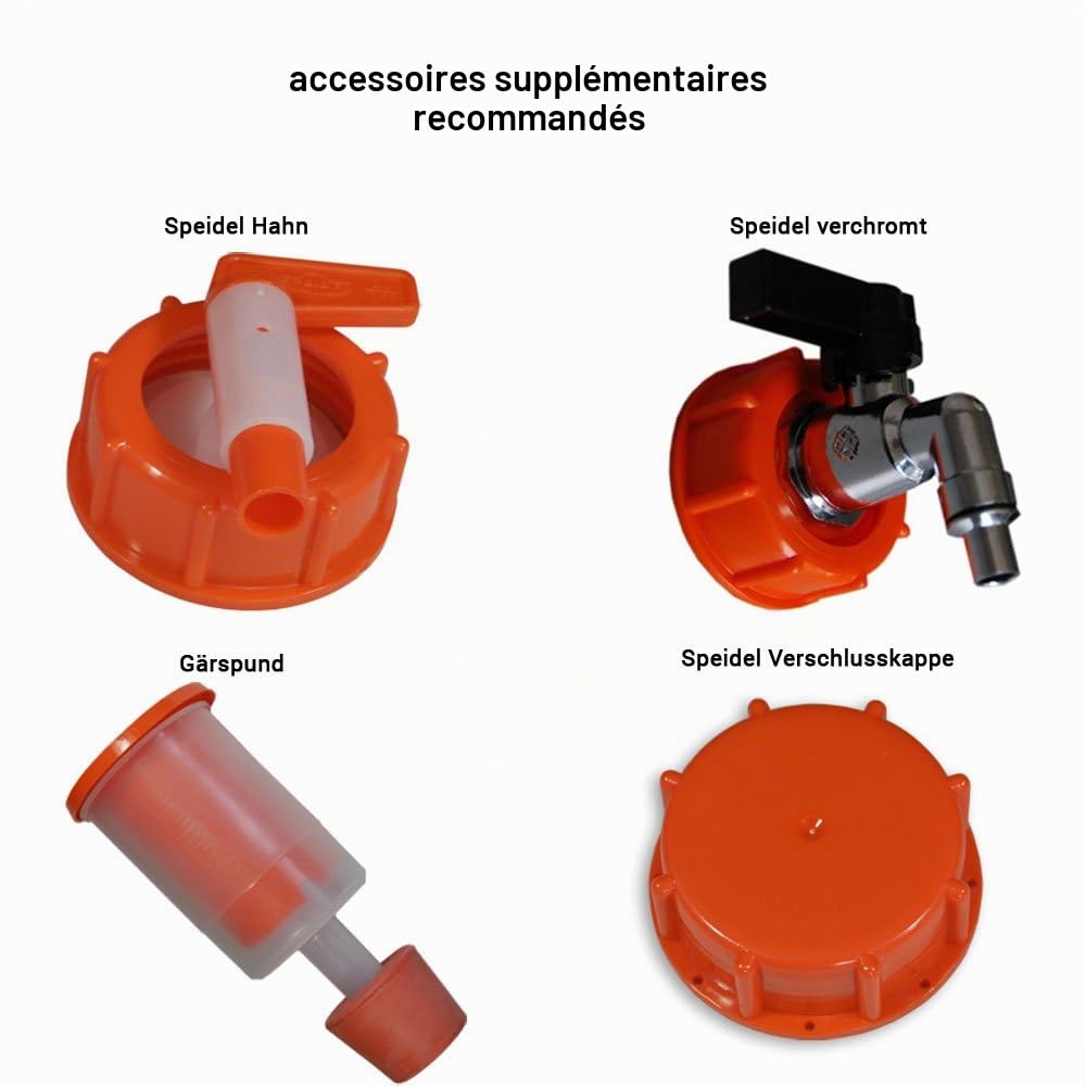 Fût à boisson pour fermentation SPEIDEL 60 L Ovale (22134)
