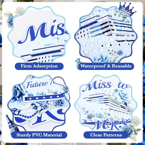 15 imanes decorativos azules para puertas boda miniatura 4