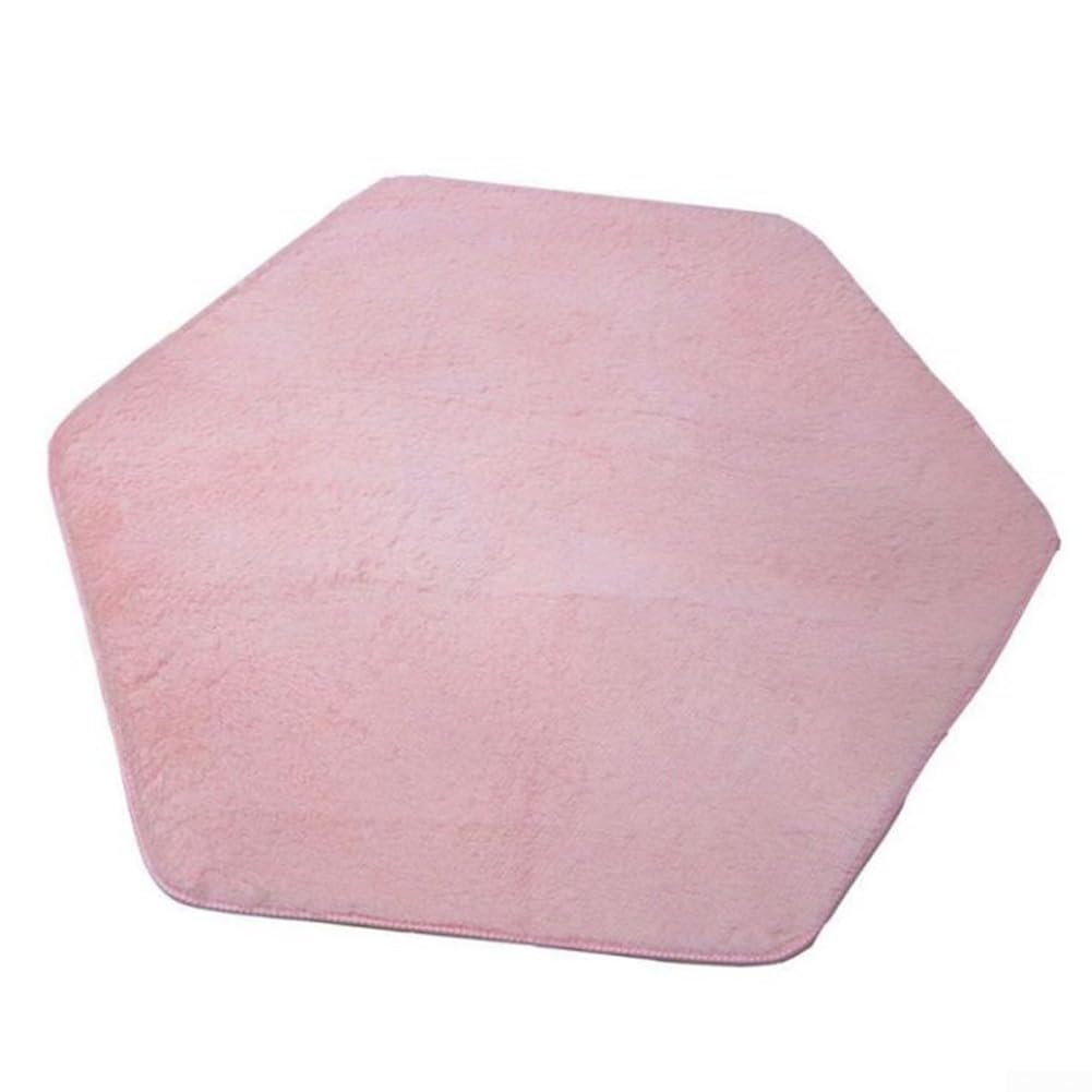 Hexagon for Baby Play Mat 140x120cm Soft Plush Hexagon for Baby(Pink)