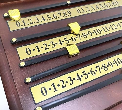 Marcador de billar de madera y goma para snooker miniatura 3