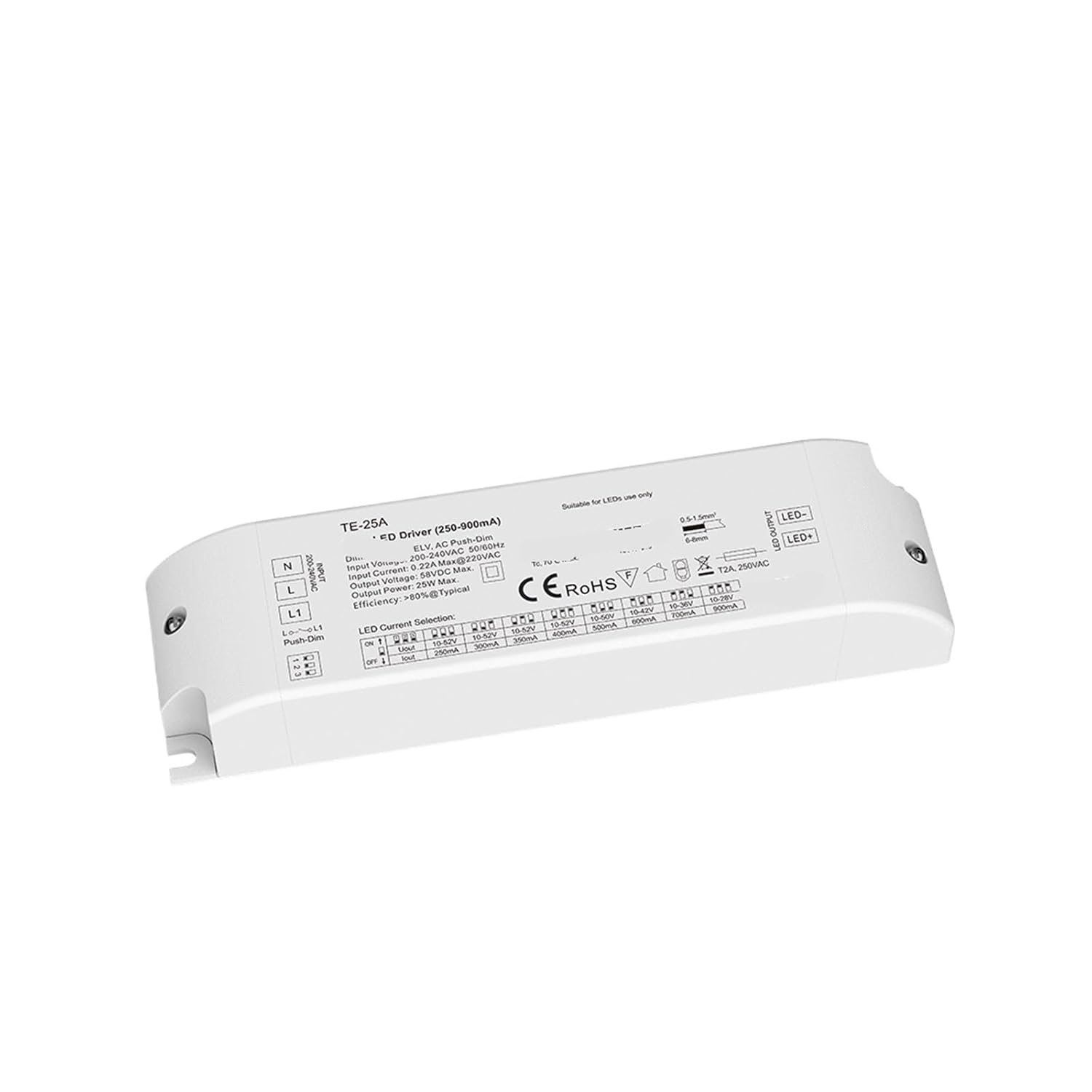 1PCS 25W Three-Terminal bidirectional LED Driver,