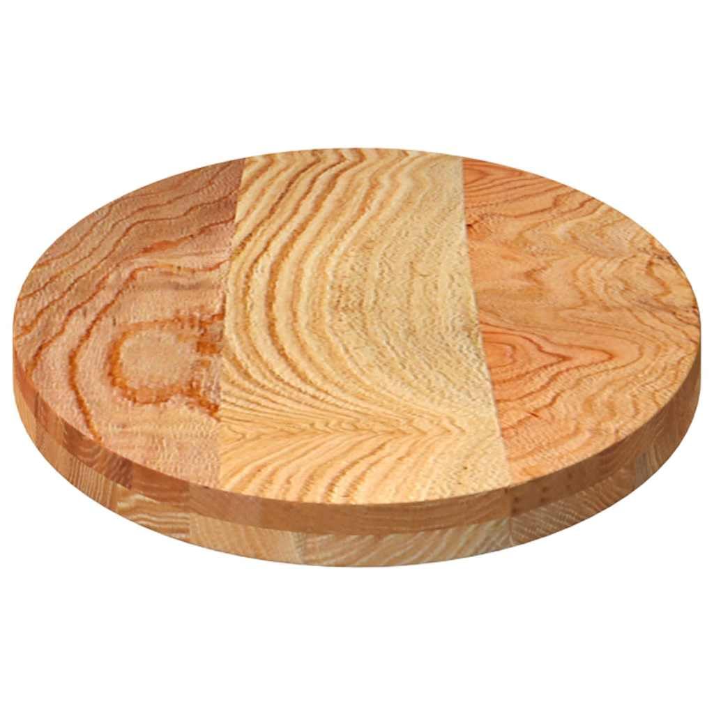 Plateau de table ovale en chêne massif - 100 x 50 x 4 cm - Marron clair - Plateau de table à manger en bois massif - Utilisation polyvalente comme table basse ou table d'appoint - Surface