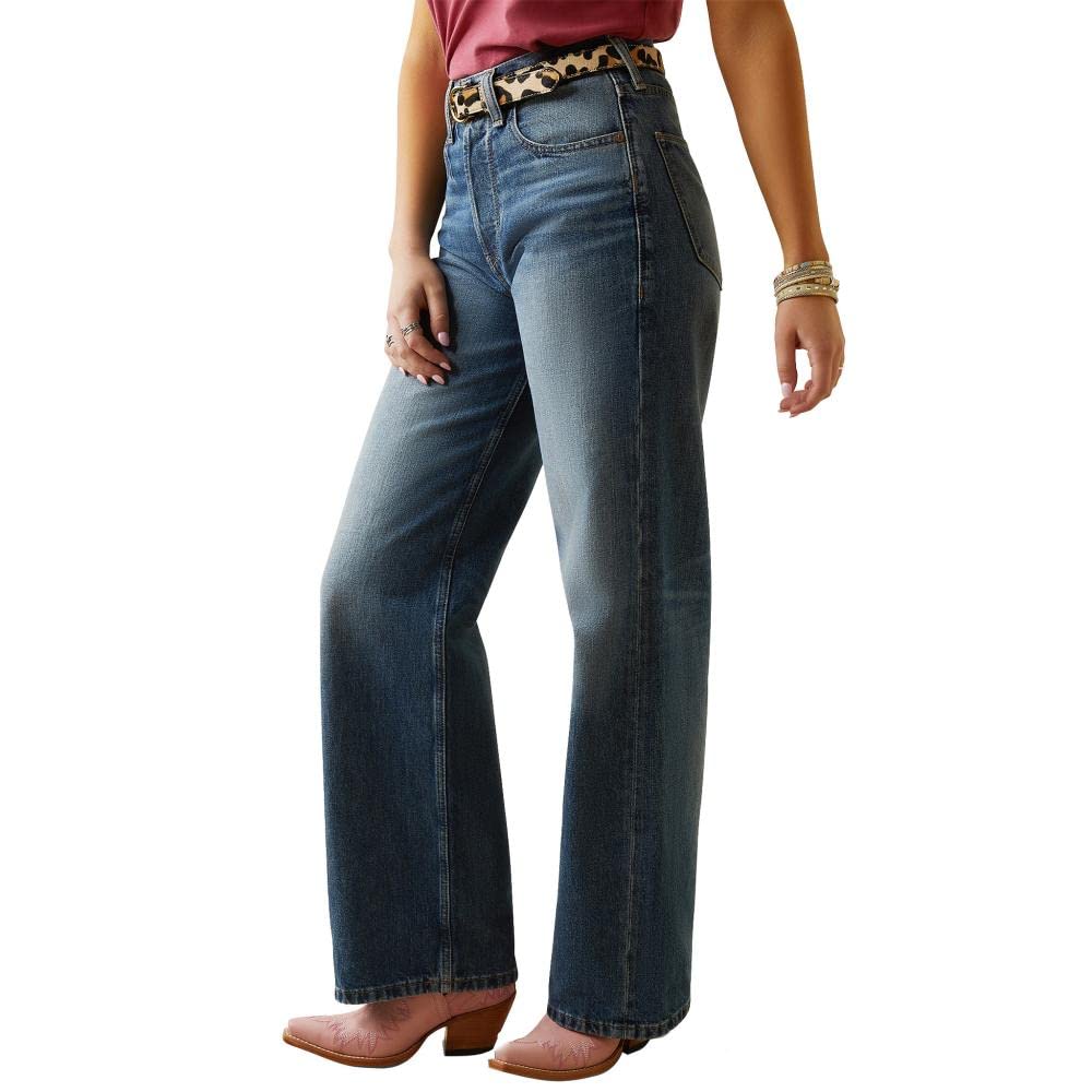 Ariat Women's Ultra High Rise Tomboy Wide Jean