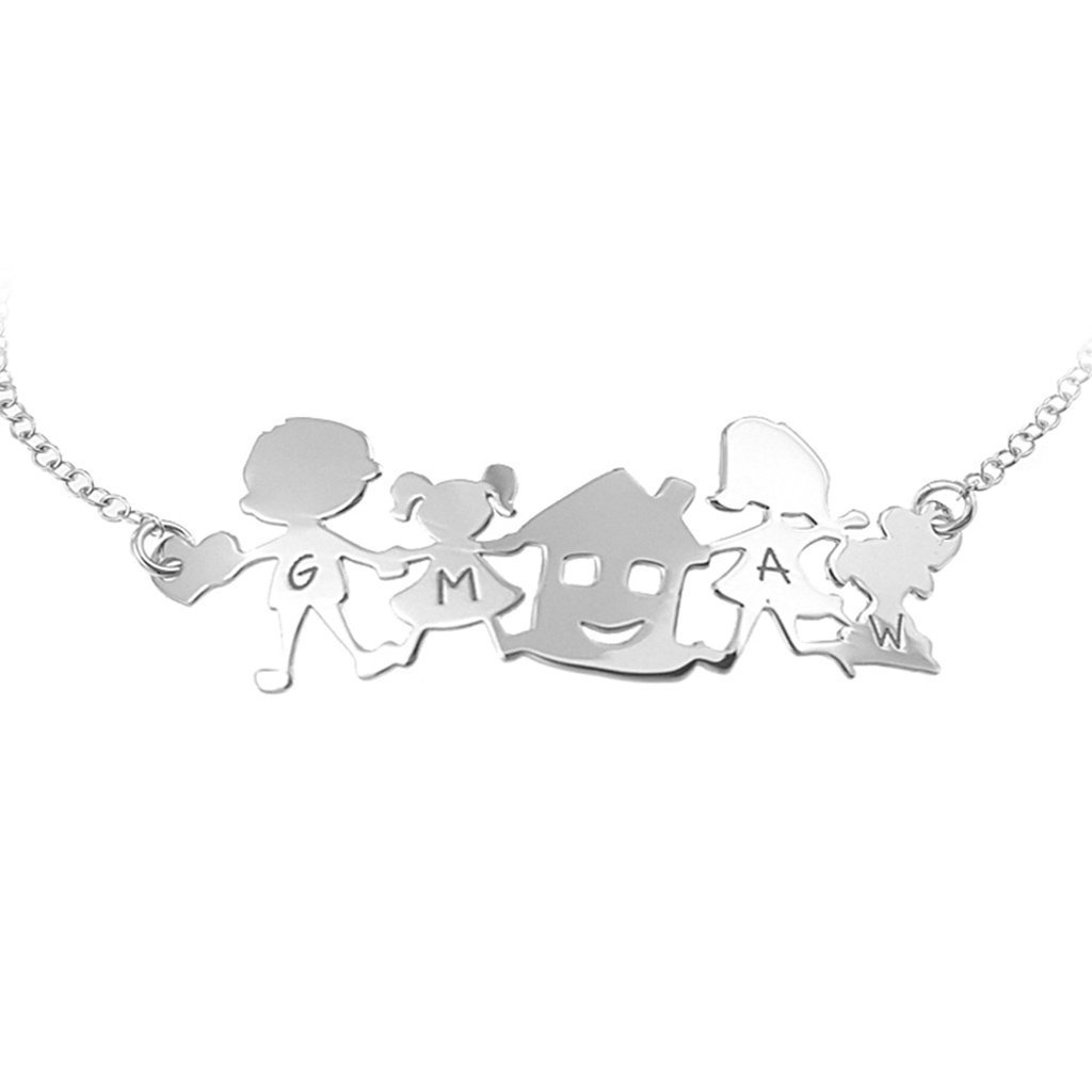 Collana personalizzata con la tua FAMIGLIA in argento 925.