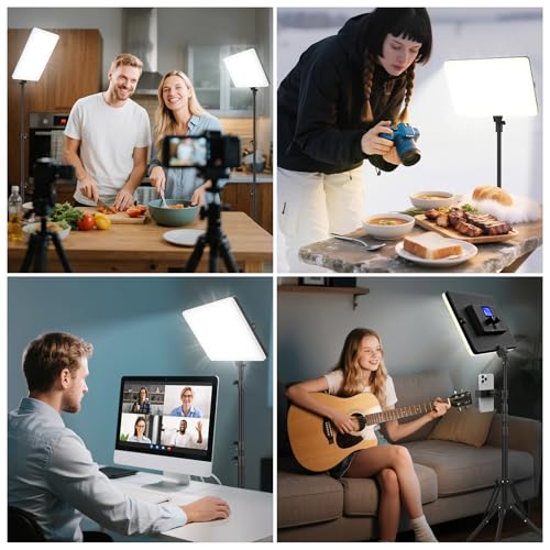 Foco LED de video bicolor de 20 W con temperatura regulable de 2500 a 8500 K 7