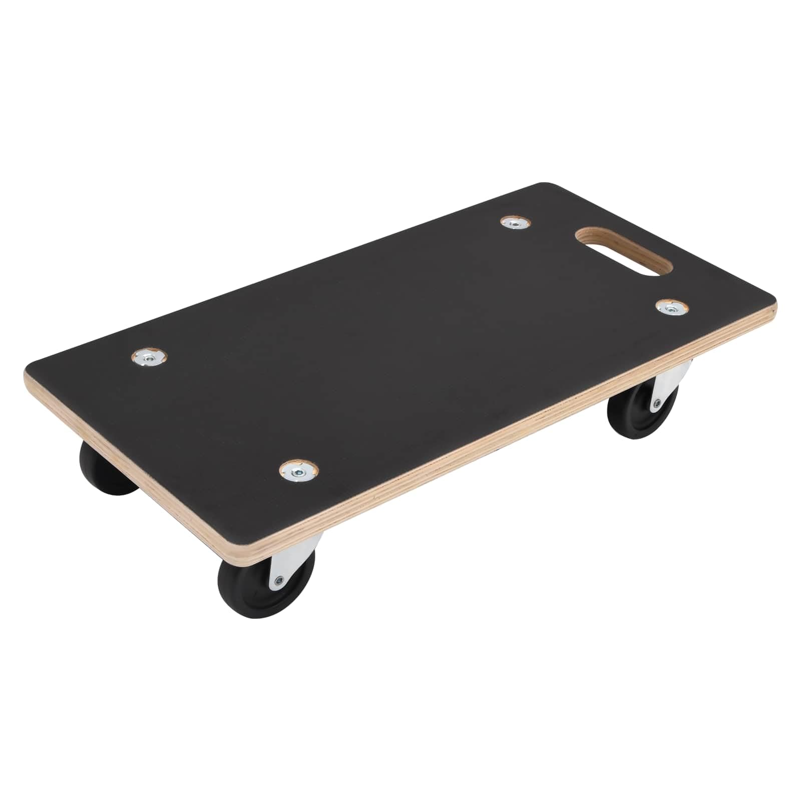 Transportroller 6er Set, Möbelroller aus Sperrholz, 50x35cm Rollbrett, Tragkraft 250kg pro Wagen, Transportwagen für Werkstatt und Haushalt