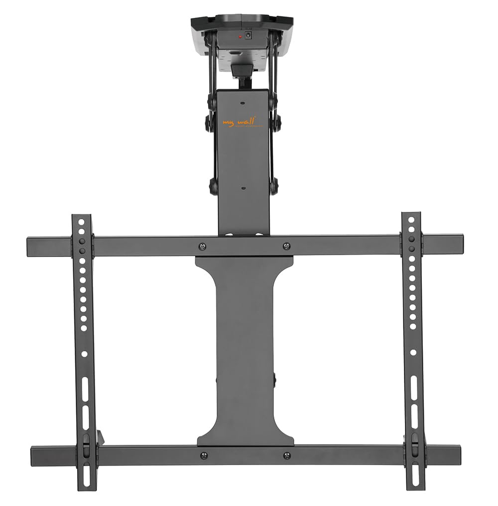 mywall HL44ML - Soporte de Techo Plegable y motorizado para televisores de 32" a 70" (81-176 cm), Carga de hasta 35 kg, con Mando a Distancia, con función Smart Home