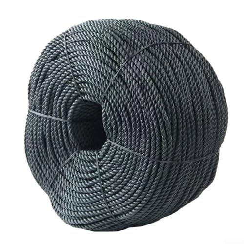 Polypropylene Rope, 6mmx30m Poly Rope Coil Strong Multi-Purpose Traction Tying Rope for Greenhouse Lamination, Bundling Items
