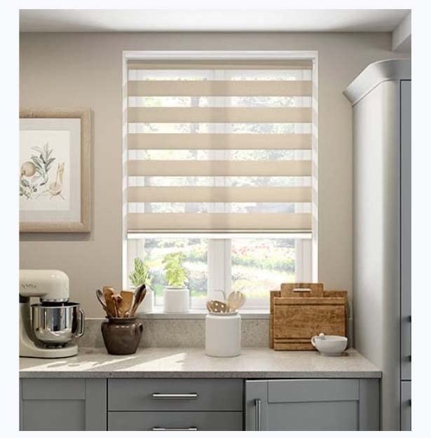 LazBlinds Tenda a rullo senza fili per finestre, senza attrezzi, senza