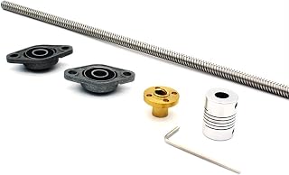 300mm 8mm T8 Lead Screw Set Lead Screw+ Copper Nut + Coupler+Hexagon Wrench + Pillow Bearing Block for 3D Printer