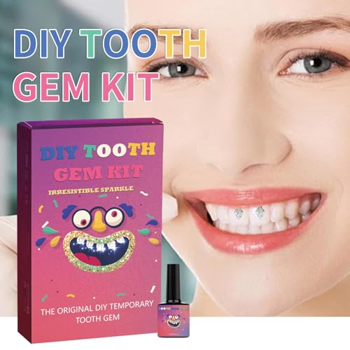 Image of Tseriact DIY Teeth Gem Kit,Crystals Jewelry Teeth Kit,Fashionable Set with Shiny Crystals for Teeth,for Festival /Hoilday /Daily
