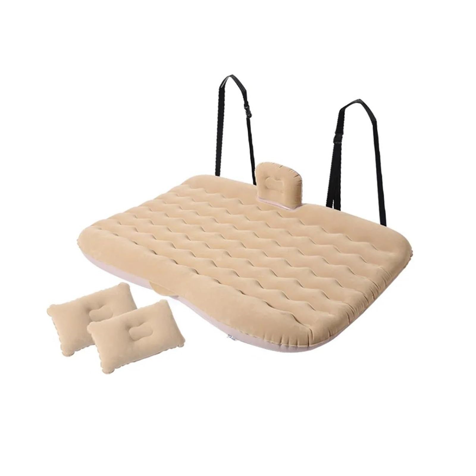 Colchoneta Hinchable Coche 1 Juego De Cama Inflable Universal Para Viaje En Coche, 80x130cm, Asiento Trasero Coche Colchón Para Maletero Almohada Cama De Aire Para Viajes Camping, Salida Familiar(colo
