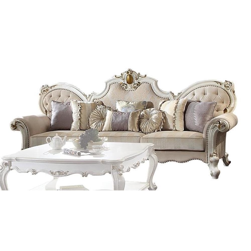 Amazon.com: Acme Picardy Fabric Tufted Oversized Sofa with 8