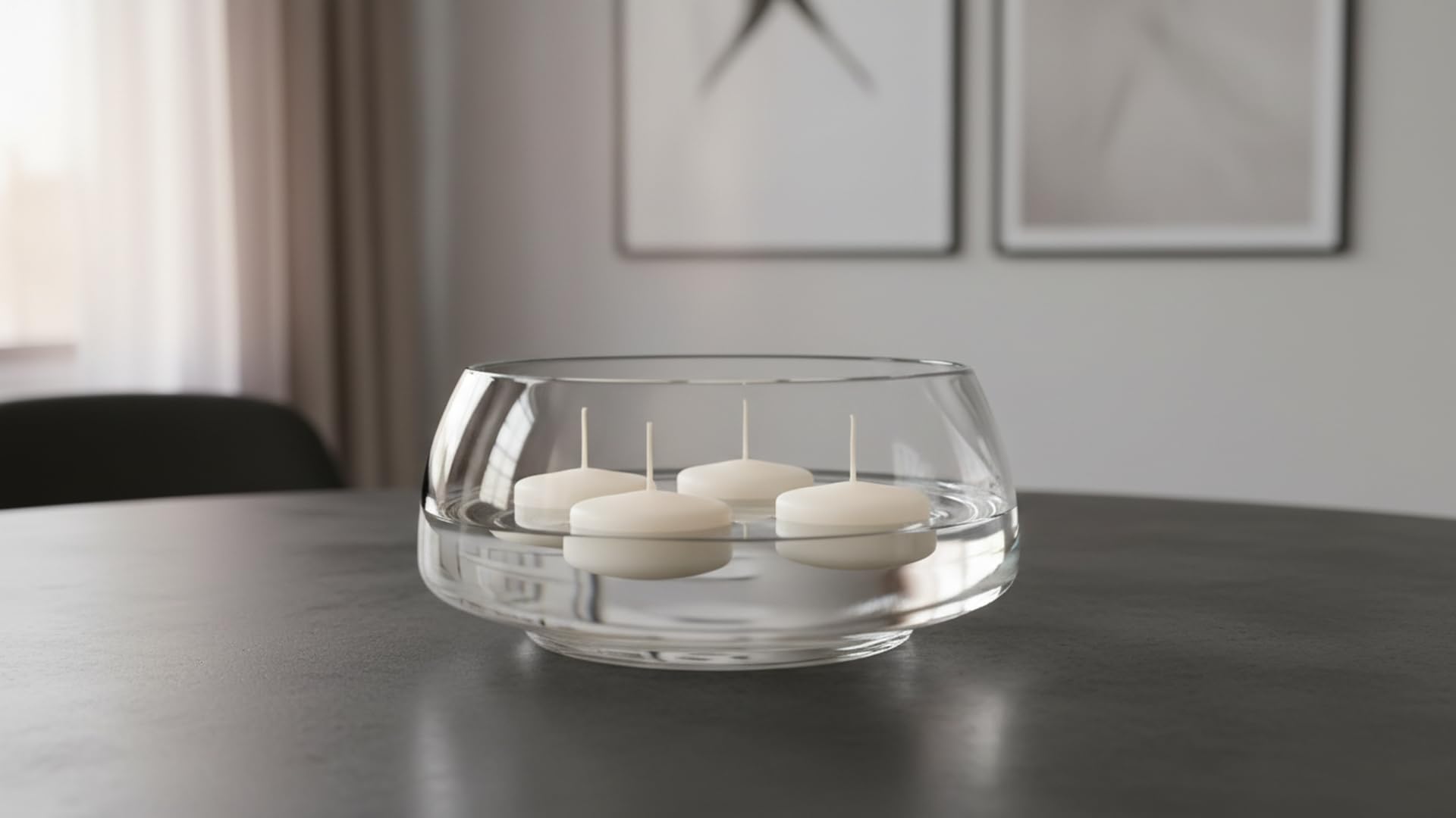 Paquete de 28 velas flotantes - Diámetro 5 cm - 5,5 horas de duración - Color blanco - Cereria Di Giorgio