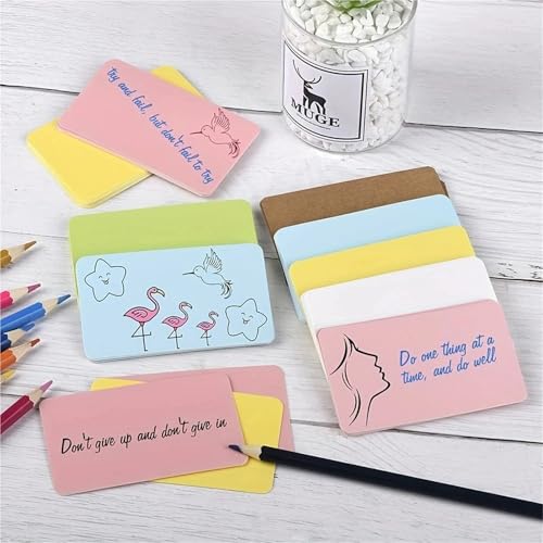 Cartes vierges en papier kraft jaune lot de 600 fiches de note - 4