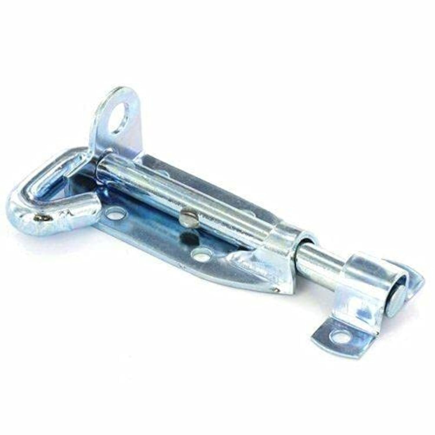 Terf Zinc Terf® Light Padlock Bolt 200Mm (8 Inch) Pad Bolt Silver For Use With Gates Sheds Garage Doors Lock And Out House Doors - 200Mm