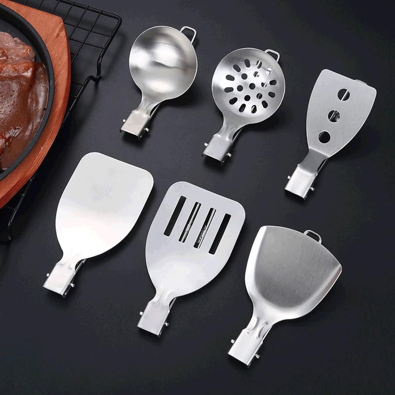 Spatule pliante en acier inoxydable pour ustensiles de camping - 4