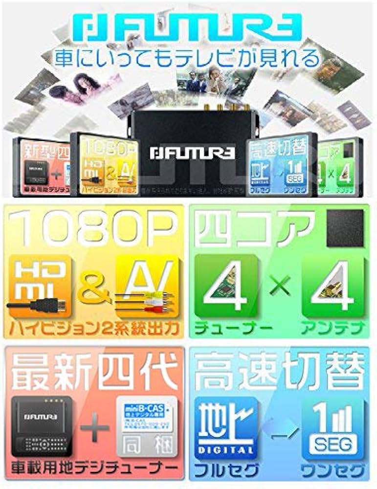 Amazon.co.jp: FUTURE 地デジチューナー 車載用 フルセグチューナー 高