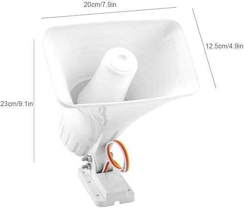 Miniatura 9 de Sirena de bocina, 150 dB DC 12V altavoz de alarma con cable de doble tono para seguridad en el hogar, sistema de alarma de seguridad al aire libre