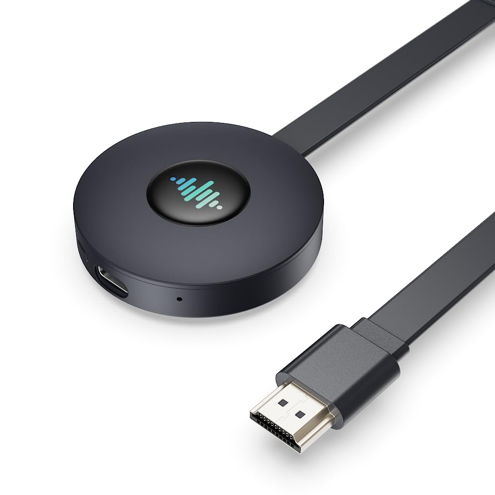 Wireless HDMI Dongle 4K 5G, Miracast Dongle, HDMI Wireless Display Dongle Adapter kompatibel mit i-Phone/i-Pad/Android/i-OS to TV/Monitor, Unterstützung Miracast Airplay DLNA