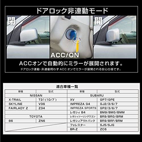 Amazon | スバル レガシィ ドアミラー 自動格納キット キーレス連動 B4