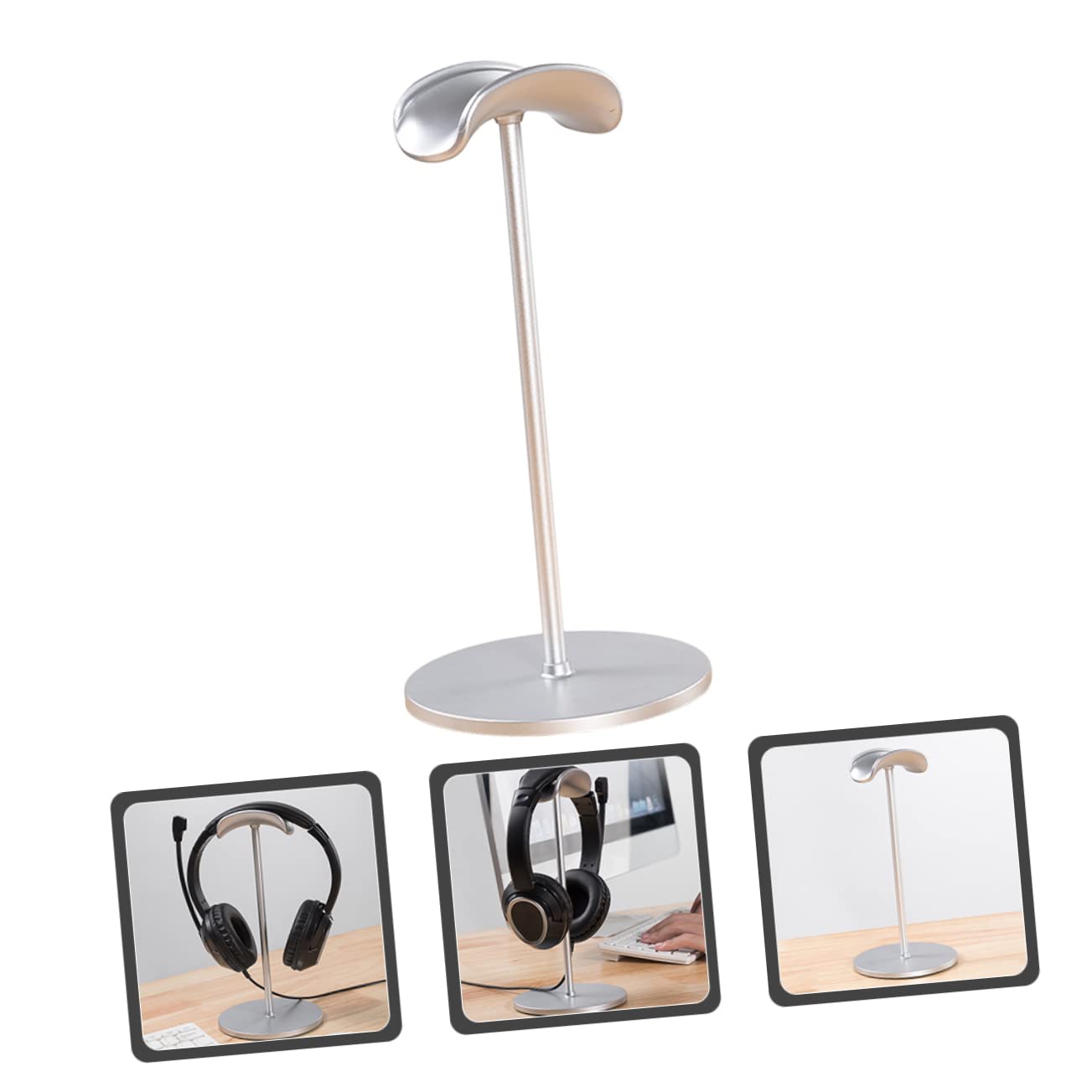 PRETYZOOM 2 Pz Supporto Per Cuffie Porta Cuffia Staffe Hardware Espositore Per Cuffie Da Gioco Supporti Per Computer Gancio Per Le Supporto Per Le Lega Di Alluminio