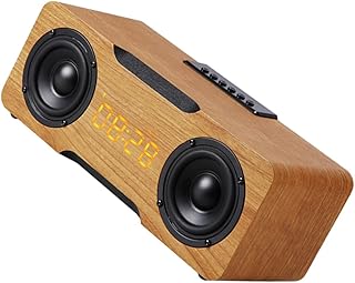 UKCOCO alarm clock speaker portable speaker desk speaker computer sound bar Compact Clock LED Digital Clock Portable Clock Audio Speaker Alarm Clock LED Clock LED Screen Clocks