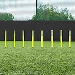 FORZA 1.5ft Mini Slalom Poles - 4x Colours Available | 25mm & 34mm Sizes | Shatterproof PVC (Without Bases, Yellow, 25mm)