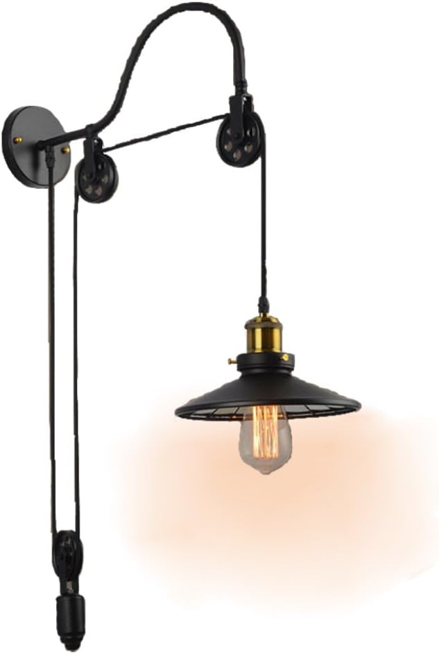 Tray 1-Light Adjustable Swan-neck Industrial Wall Light Saucer Shade Chandelier